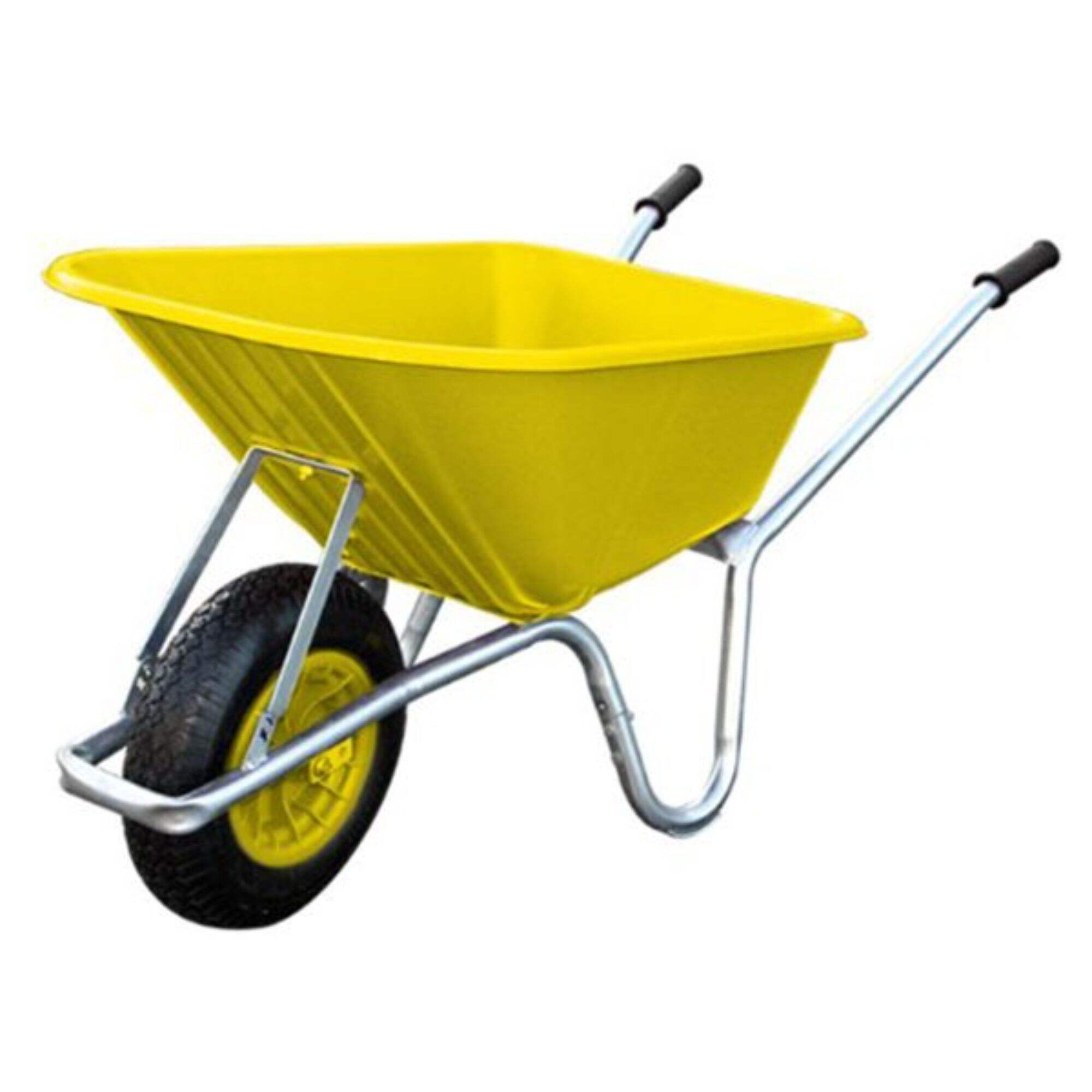 WB6414P Garden Wheelbarrow, Wheel Barrow for Construction Building, with 4.00-8 Pneumatic Wheel