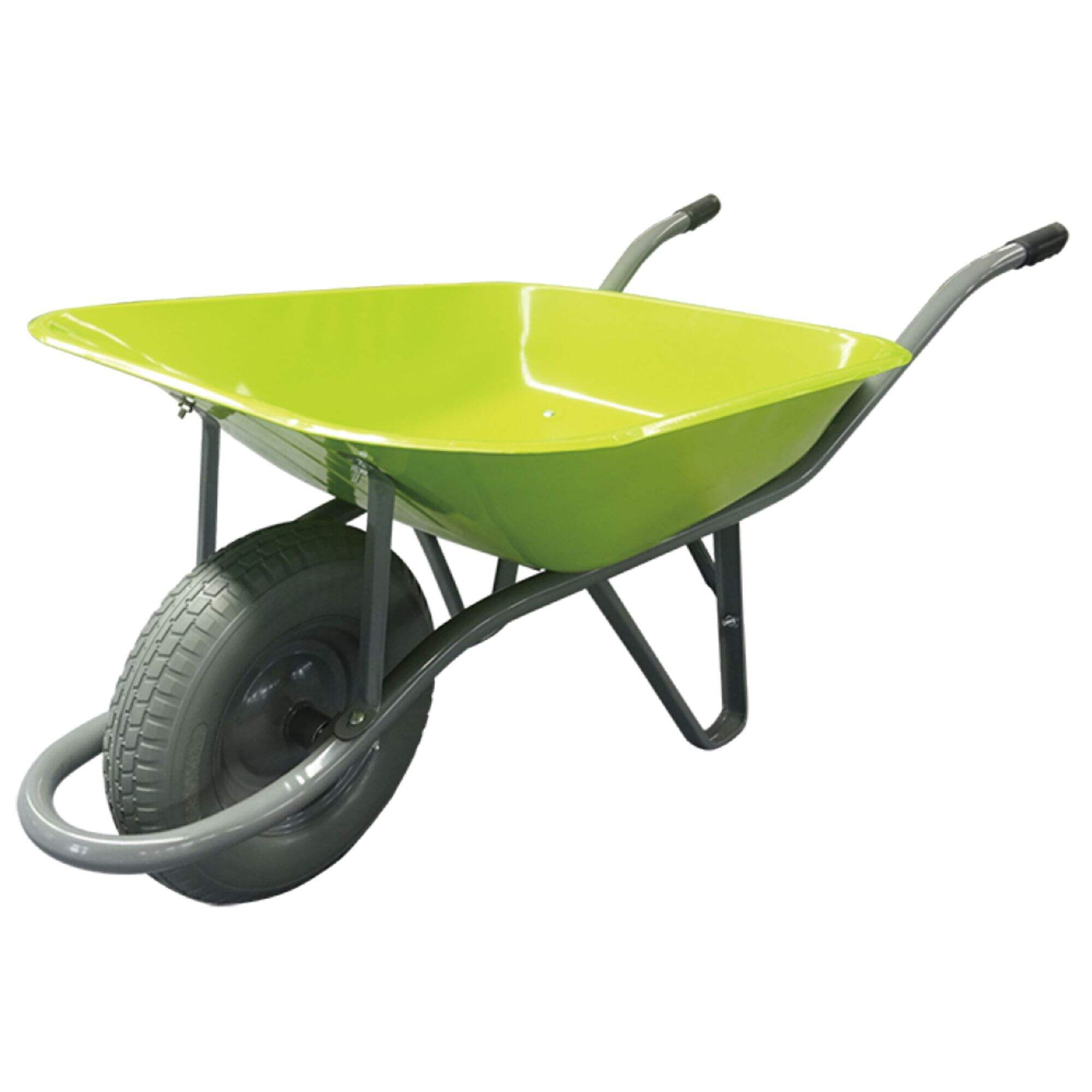 WB6400U Wheelbarrow, Wheel Barrow, for Garden Construction Building, with Steel Framed, 4.00-8 PU Foam Wheel