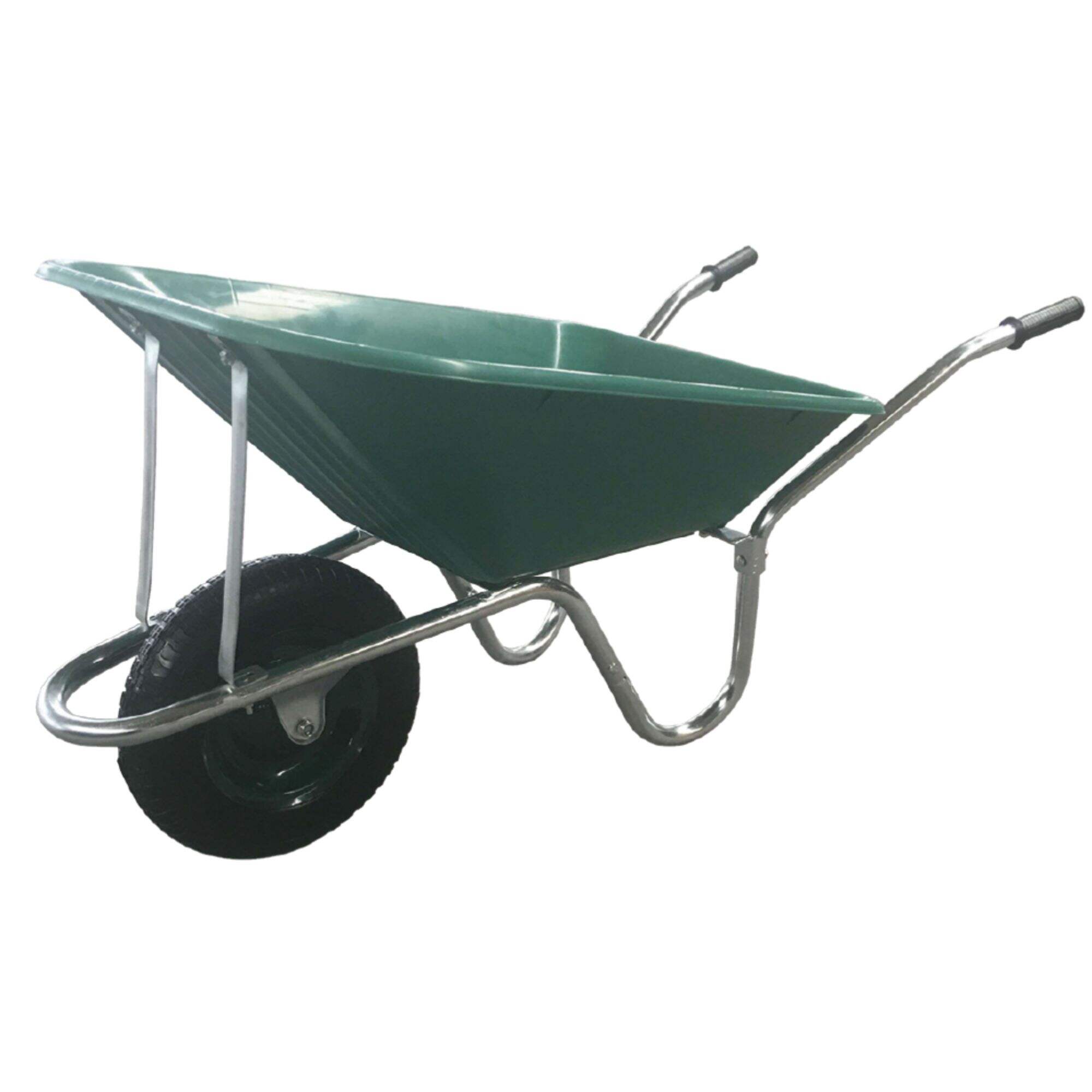 Brouette WB6414M, brouette pour bâtiment de construction de jardin, avec roue pneumatique 3.50-8