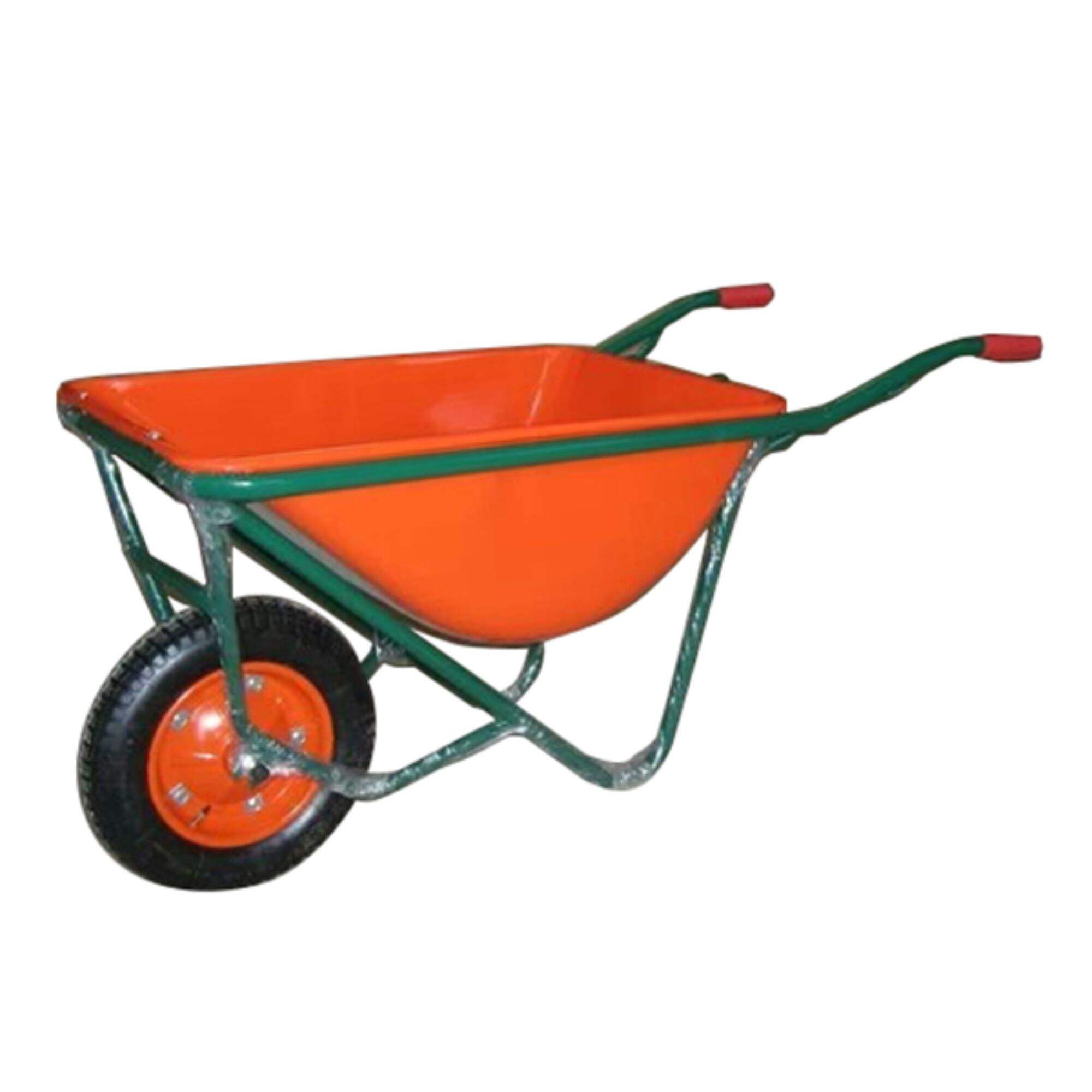 WB2205P Wheelbarrow, Wheel Barrow, for Garden Construction Building, with Steel Framed, 3.00-8 Pneumatic Wheel