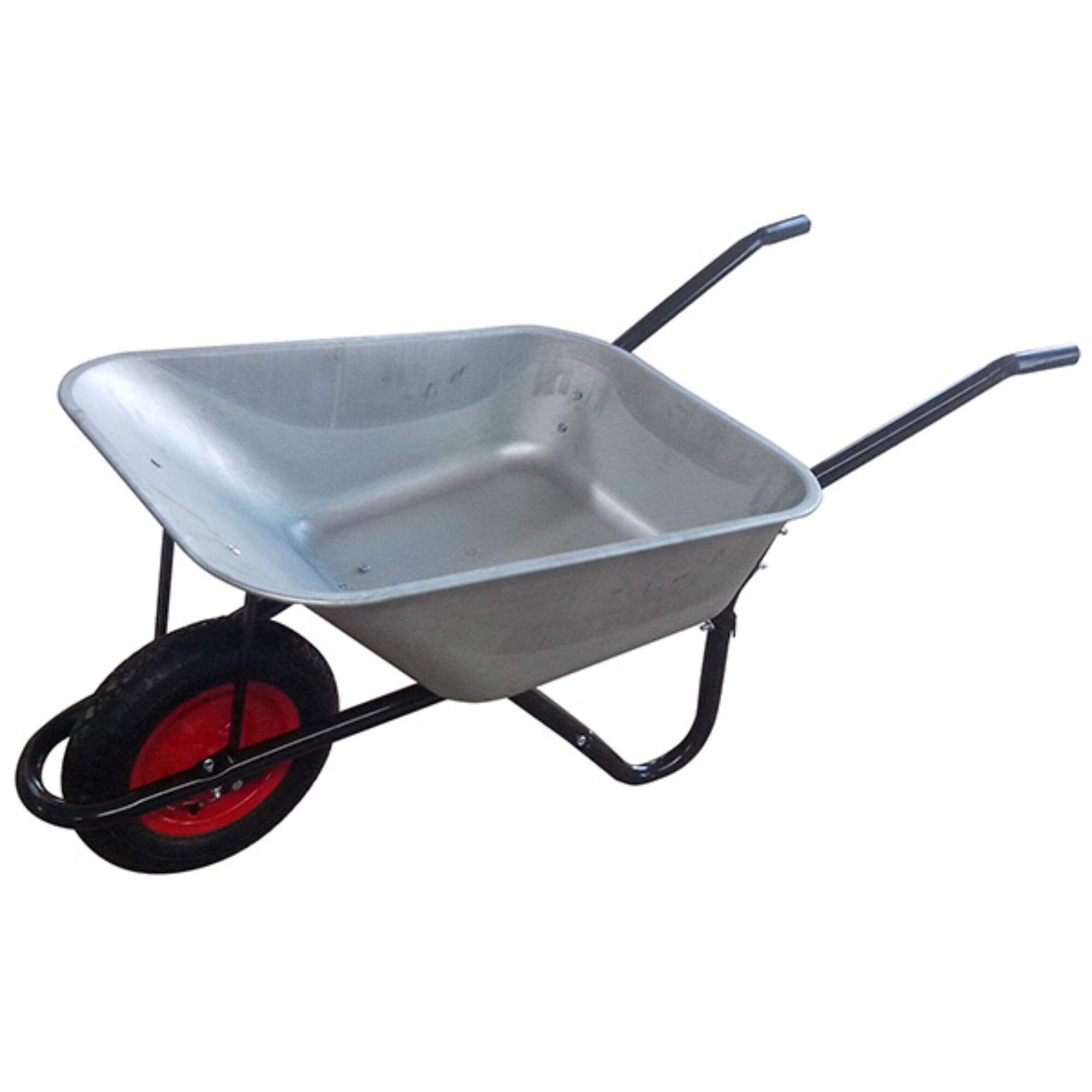 WB5010 Construction Wheelbarrow, Wheel Barrow, for Garden Building, with Steel Framed, 3.50-8 Pneumatic Wheel