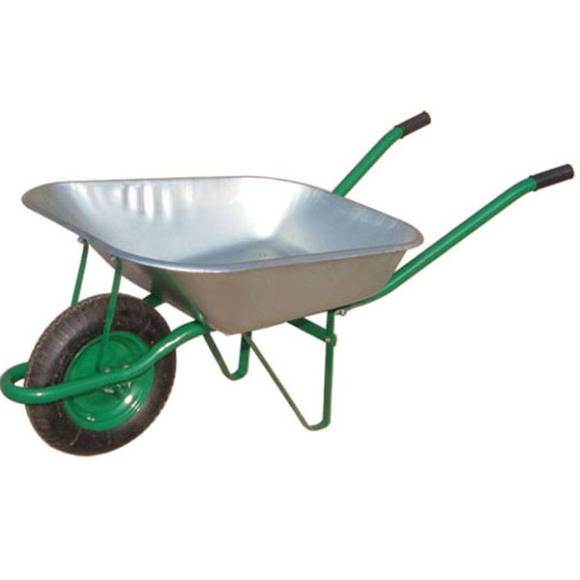 WB6203 Construction Wheelbarrow, Wheel Barrow, for Garden Building, with Steel Framed, 3.25-8 Pneumatic Wheel