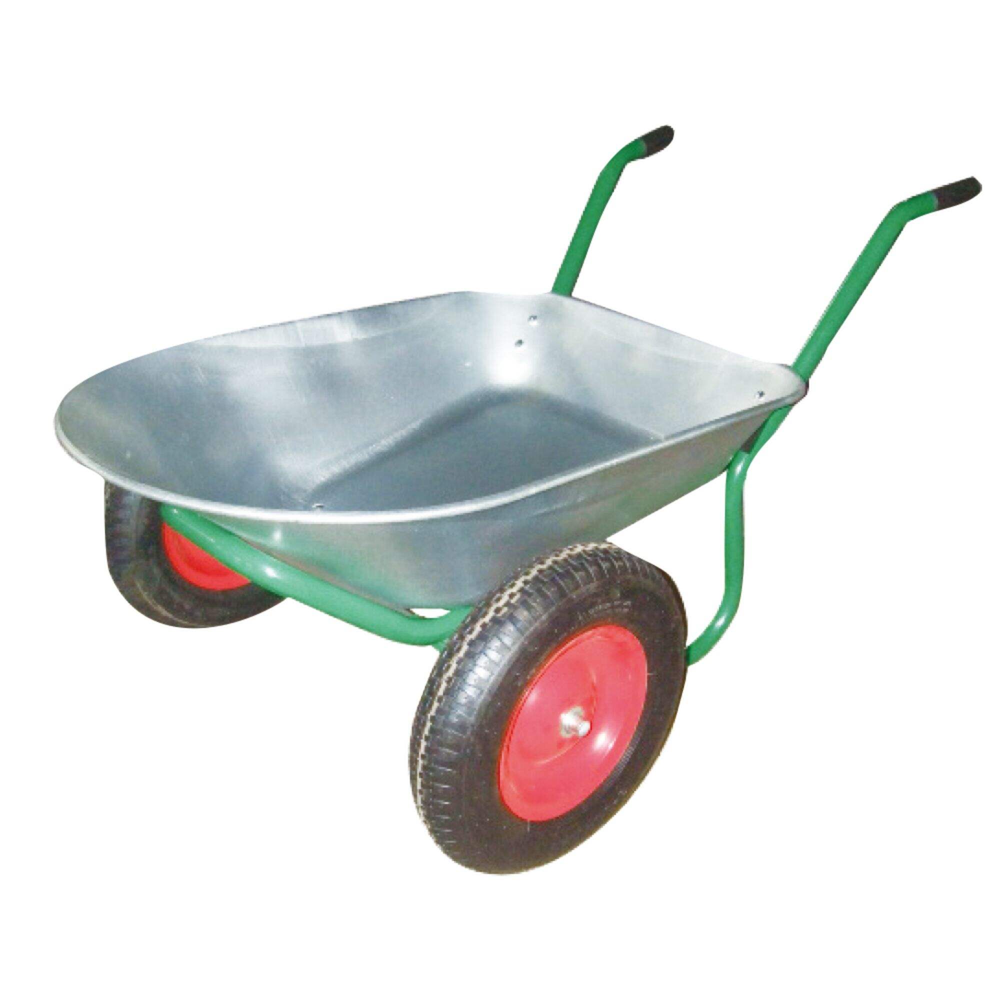 WB6406 2 Wheel Wheelbarrow, Wheel Barrow, for Garden Construction Building, with Steel Framed, 4.00-8 Pneumatic Wheel