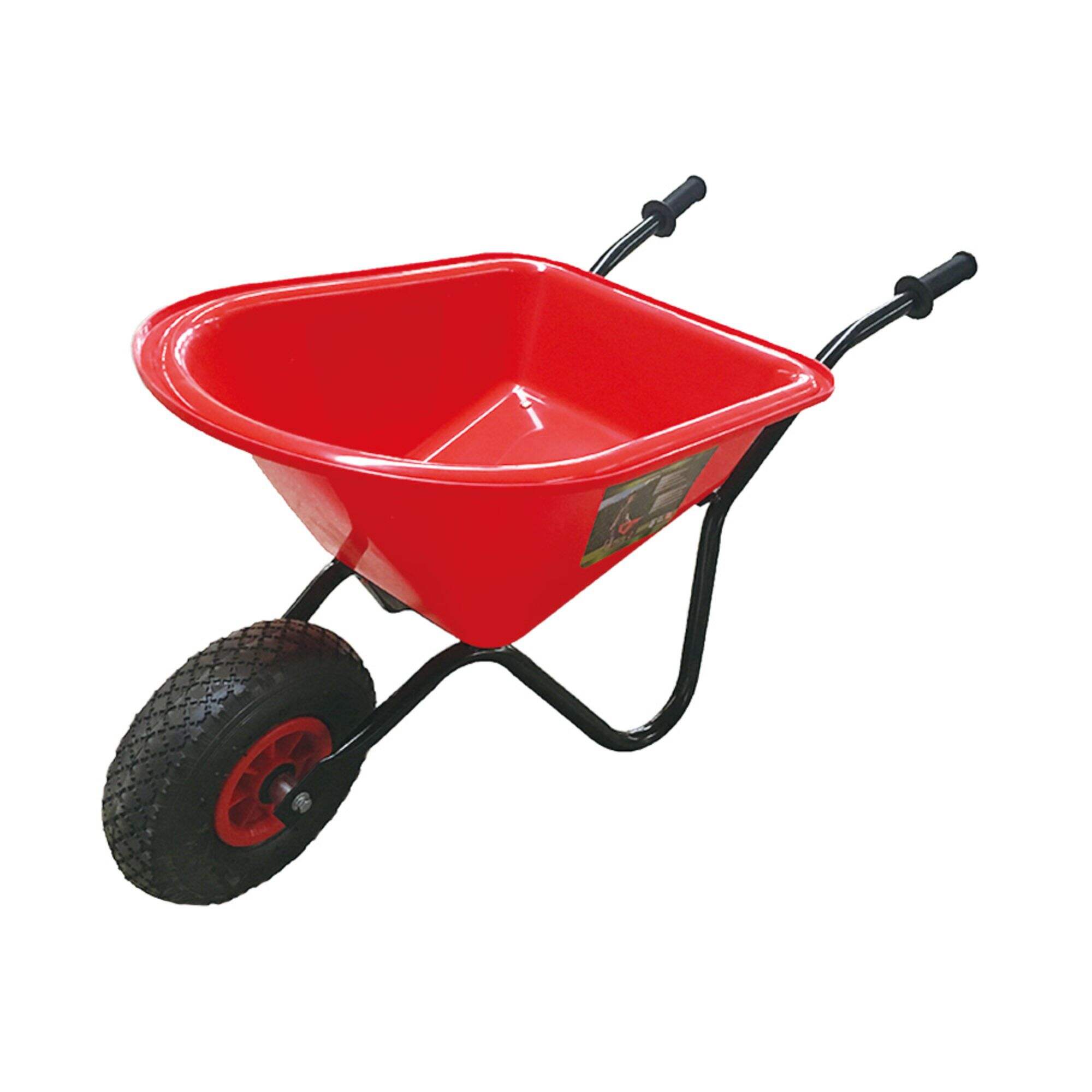 WB0101 Kid's Toy Wheelbarrow, Kids Gardening Tools with 10 inch 3.00-4 Pneumatic Wheel