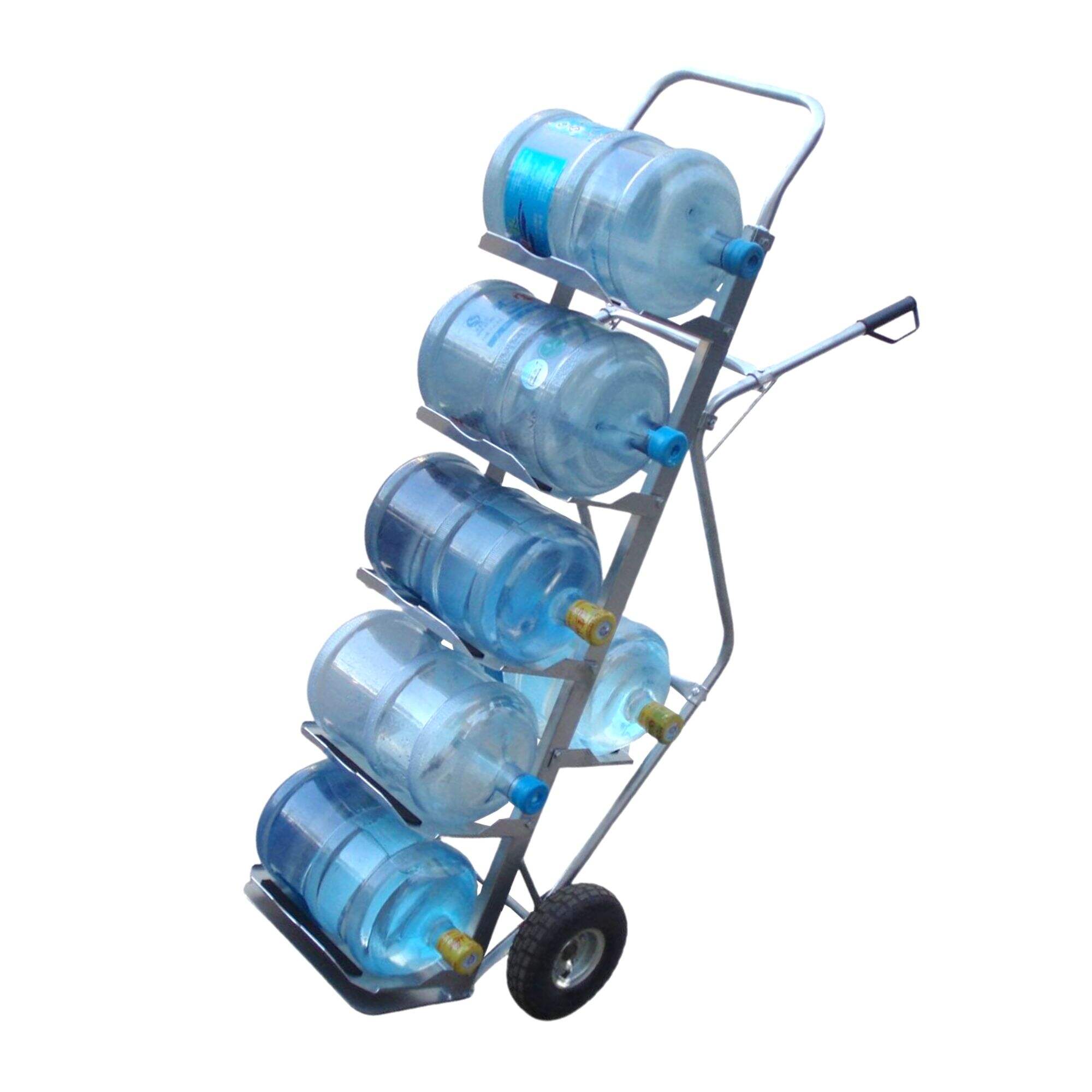 HT001 Aluminum Bottle Water Hand Trolley Truck, Foldable Hand Truck for Bottle Water, with 10inch Pneumatic Wheel