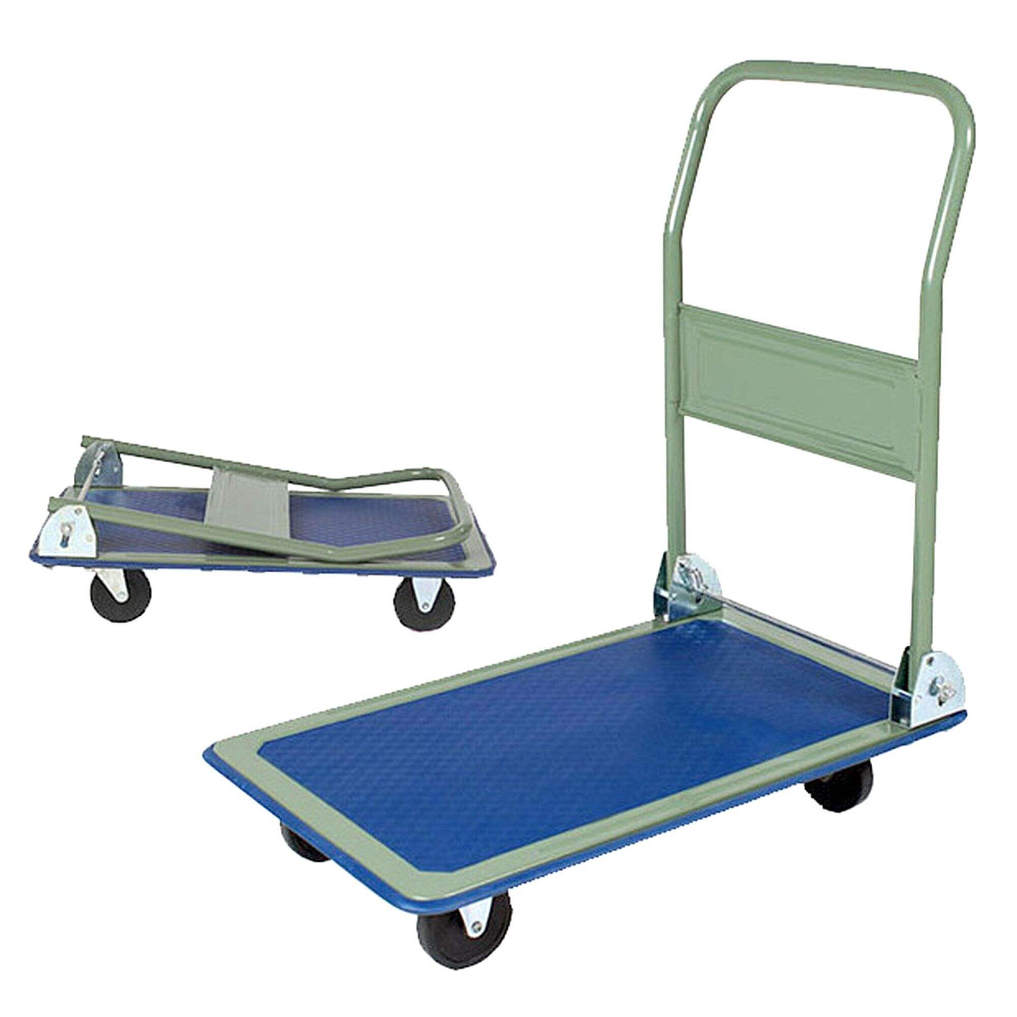 PH150 Platform Hand Truck, Folding Push Hand Dolly Cart for Loading and Storage, with 4