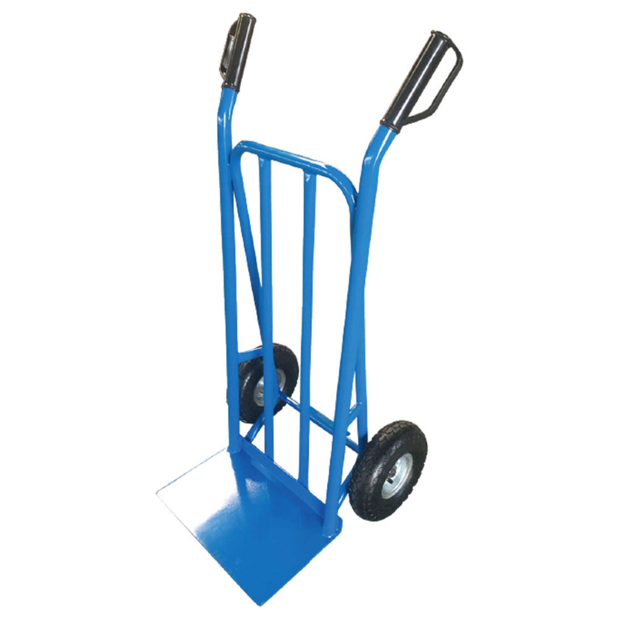 HT2132B Hand Truck, Steel Hand Cart Trolley Dolly, with 10inch 4.10/3.50-4 Pneumatic Wheel