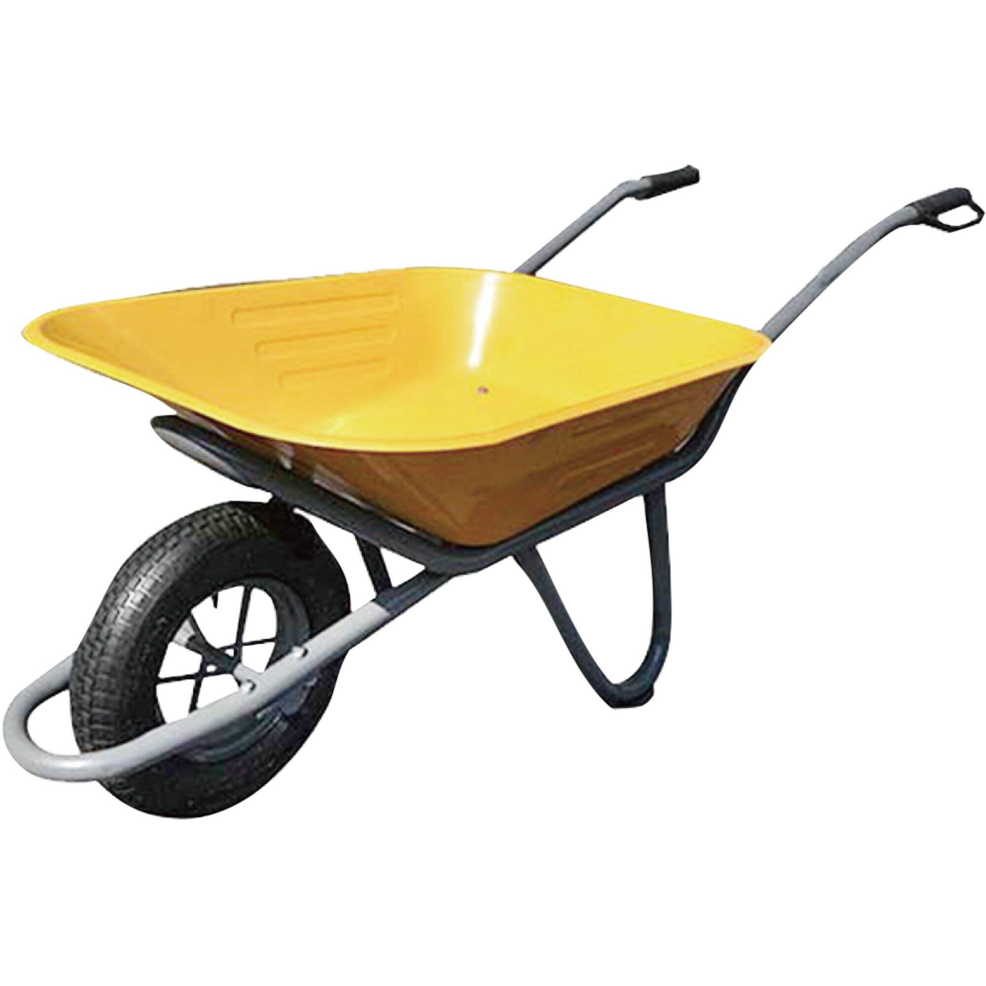 WB6220 Wheelbarrow, Wheel Barrow, for Construction Garden Building, with Steel Framed, 4.00-8 Pneumatic Wheel