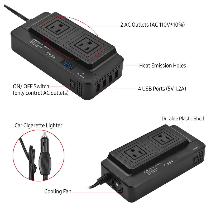 Wholesale Power Inverter For SAIC MG | Stable voltage and high conversion efficiency | Auto Body Parts SAIC MG details