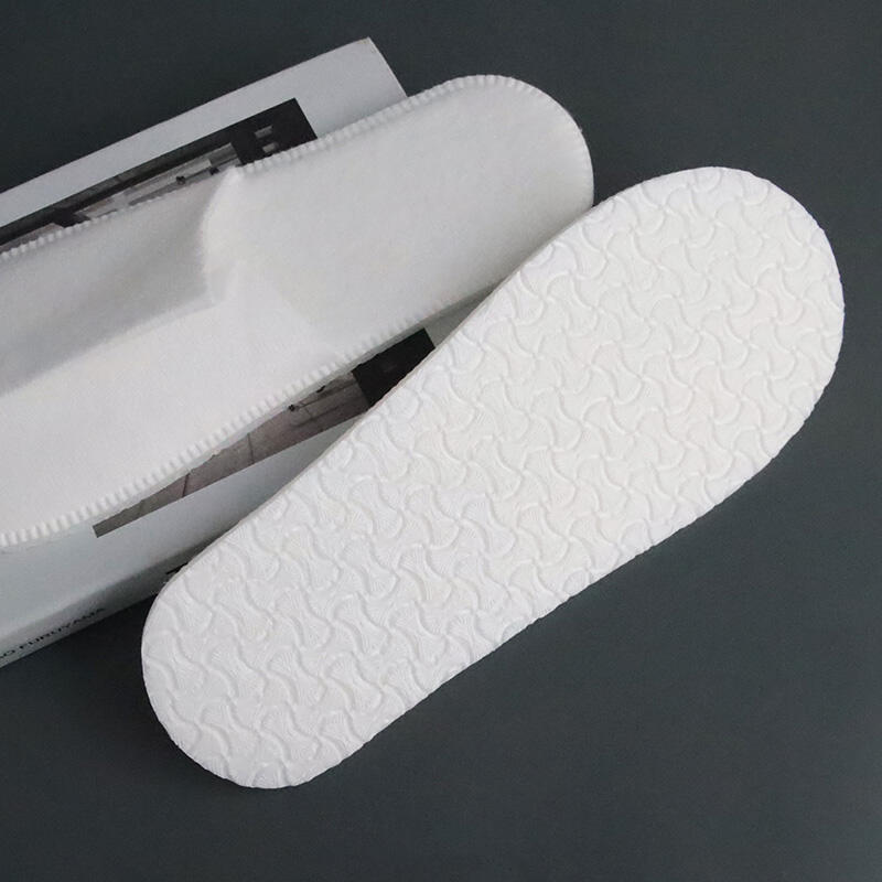 Disposable amenities Non-Slip premium spa terry home slippers guest spa kits slippers supplier