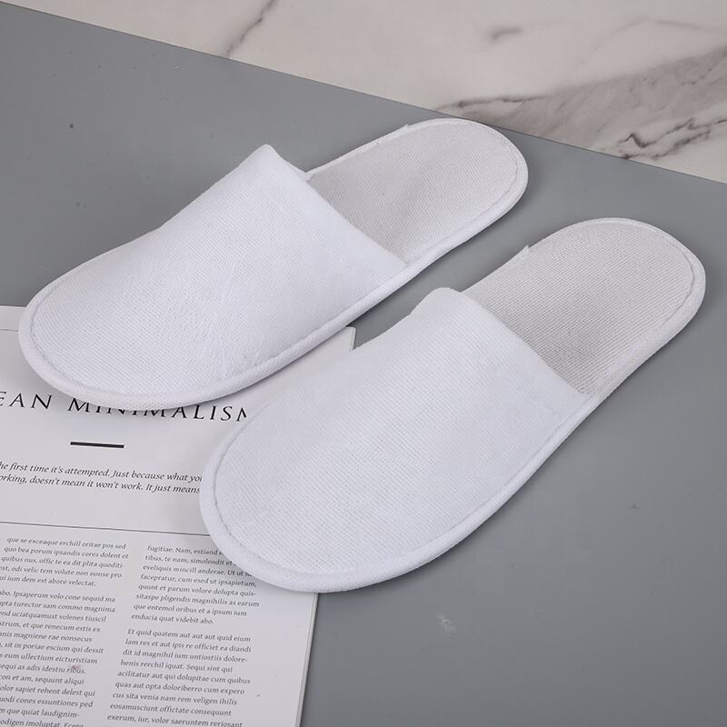 White Nap Cloth Slippers Custom Disposable Hotel Slippers Wholesale Cheapest Price High Quality supplier