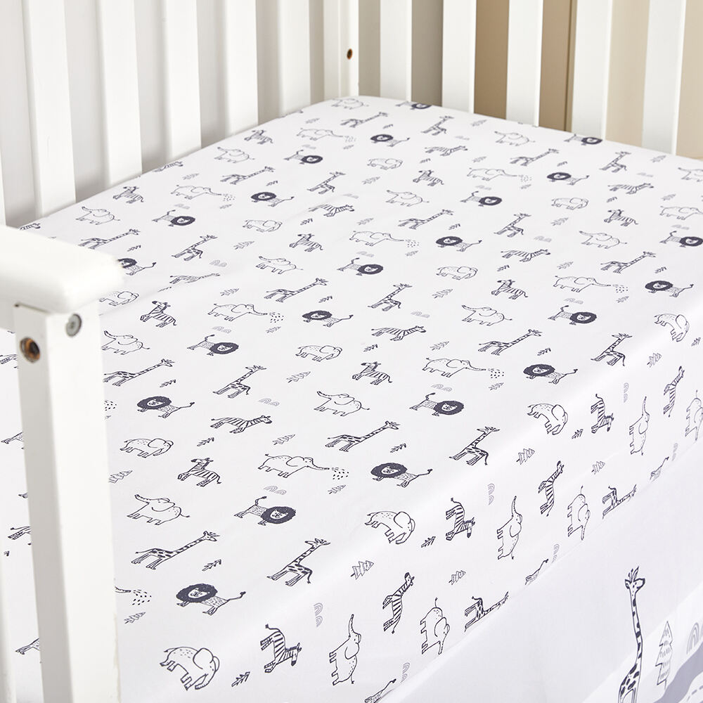 100% Cotton Organic Acceptable Animal Party Theme Nursing Crib Set Bedding Soft Baby Bedding Set details