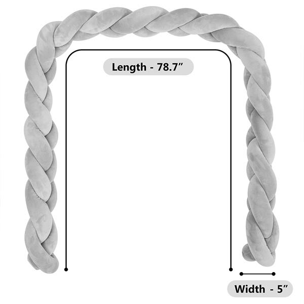 Our crib braided bumpers are easy to install and clean, saving you time and effort.