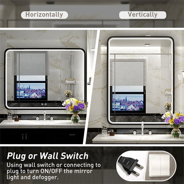 مع مرآة الحمام المضيئة الخاصة بك