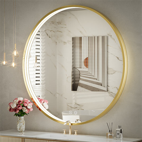 Circle LED Bathroom Mirror ကို အသုံးပြုခြင်း။