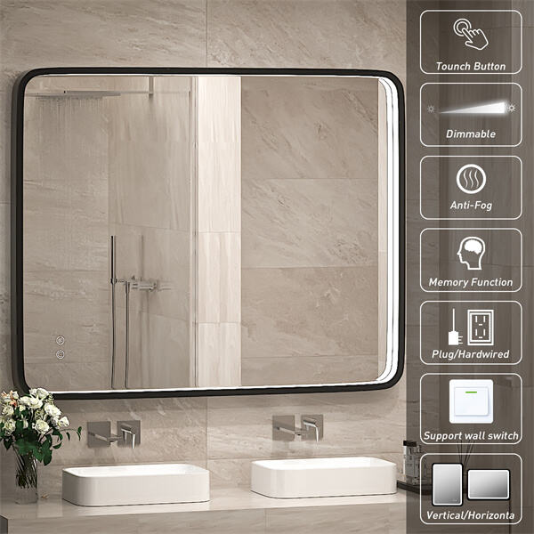 Innovation and protection when you look at the Lighted Vanity Mirror Large