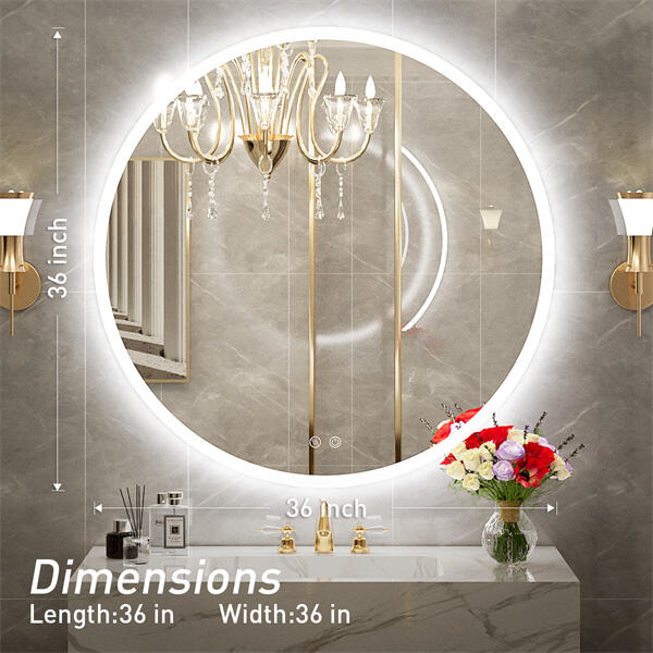 Innovation for the Bathroom mirror with touch light