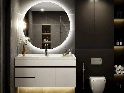 In a world where lighting is key, a backlit circle mirror is the solution we've all been waiting for.