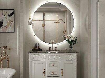 A circle LED bathroom mirror is perfect for any contemporary styled bathroom