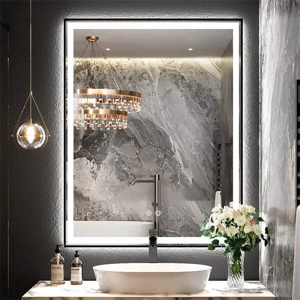 How to Use the Lighted Rectangular Mirror?