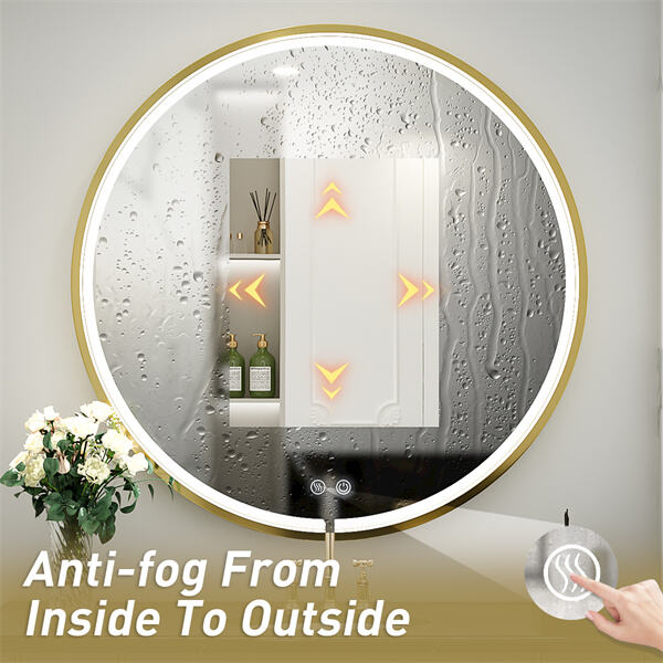 كيف تكون مرآة الحمام الدائرية بLED آمنة الاستخدام؟