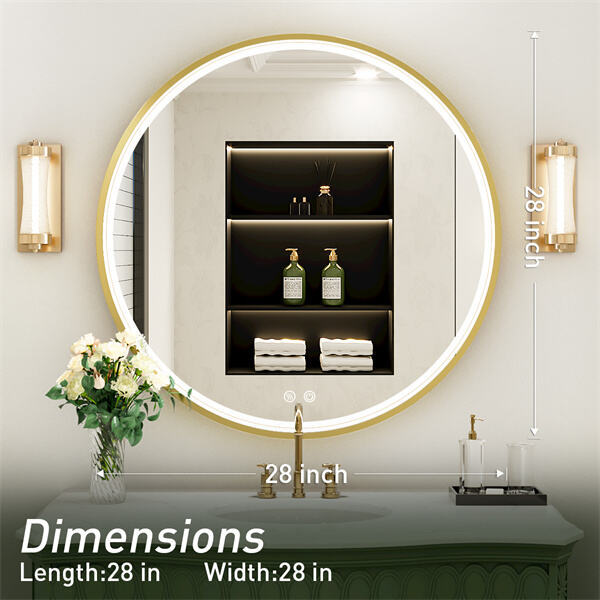 Using Your Gold Frame Round Mirror