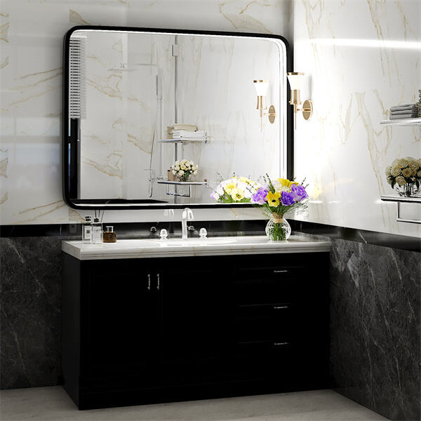 Security of Rectangular Bathroom Mirrors with Lights