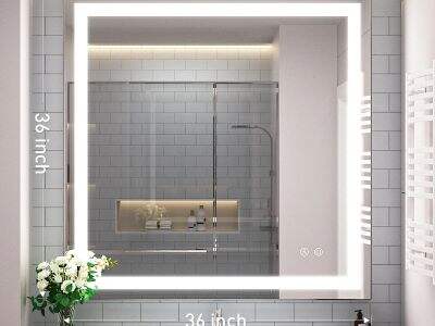 Our LED Smart Bathroom Mirror has adjustable brightness levels for maximum control.