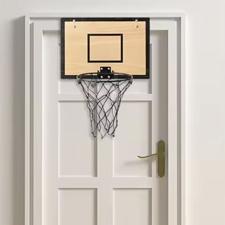 Wall mounted basketball hoop