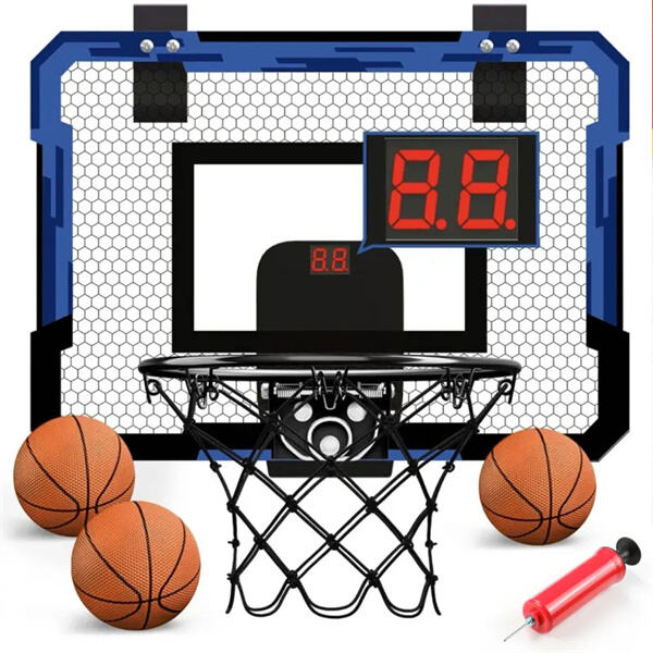 Experience the convenience of portable basketball hoops in your driveway or backyard.