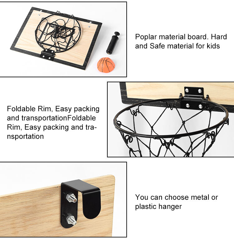 Factory Direct Sale  Indoor Wall Mounted Mini Basketball Hoop Kids Custom Practice Toy Mini Basketball Hoop For Home Office details