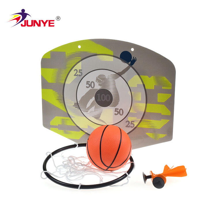 Mini cerceau et ballon de basket-ball en plastique d'intérieur faits sur commande d'enfants avec la pompe pour l'usine de jante de basket-ball de DoorH