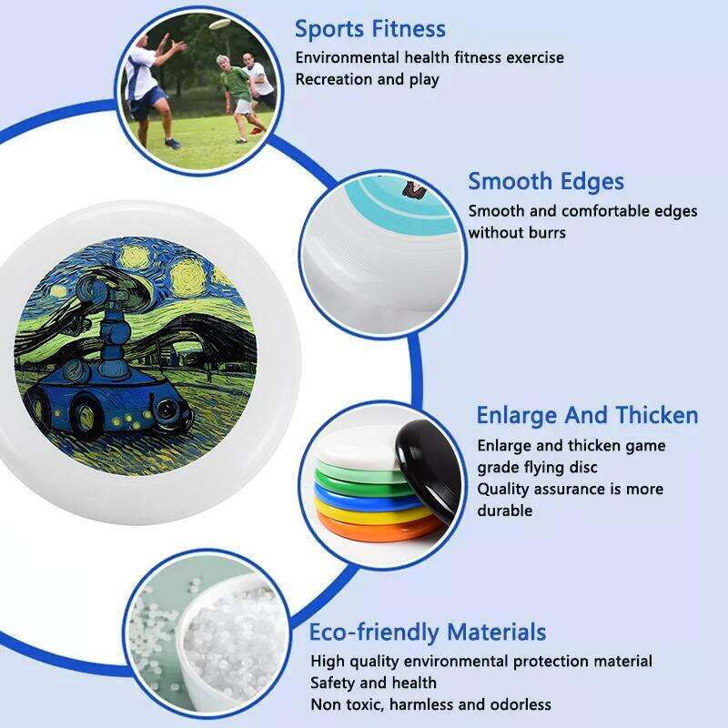 High Quality 175g PE Plastic Kids Adults Outdoor Camping Games Ultimate Frisbeed Flying Disc manufacture