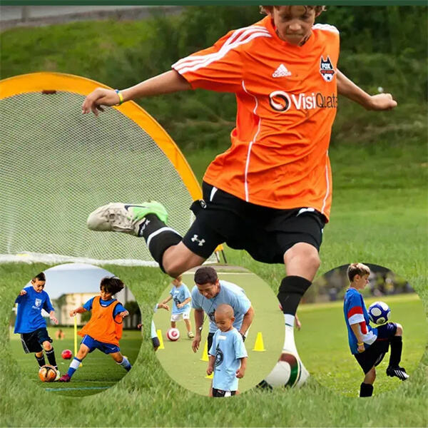 Fun and safe soccer goal for children to practice their skills