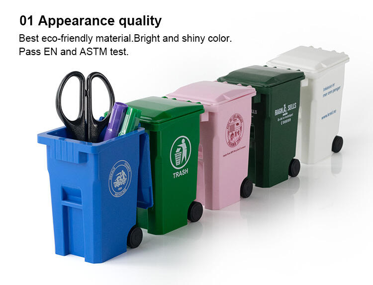 Mini poubelle en plastique porte-stylo de bureau vente chaude Mini poubelle en plastique Type d'induction Pp, fabrication de plastique