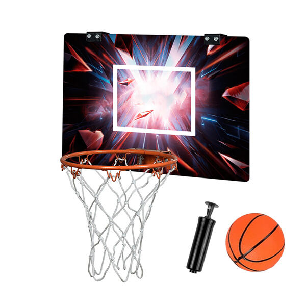 Bring the excitement of the court to your backyard with a basketball hoop and backboard.