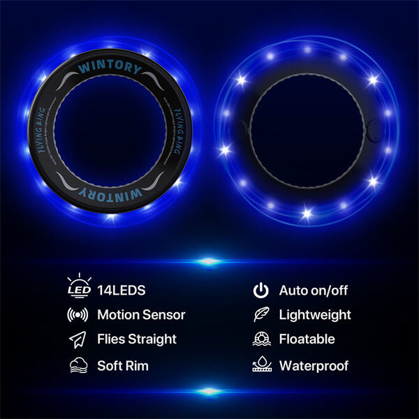 Lightweight and easy to throw LED frisbees for all skill levels