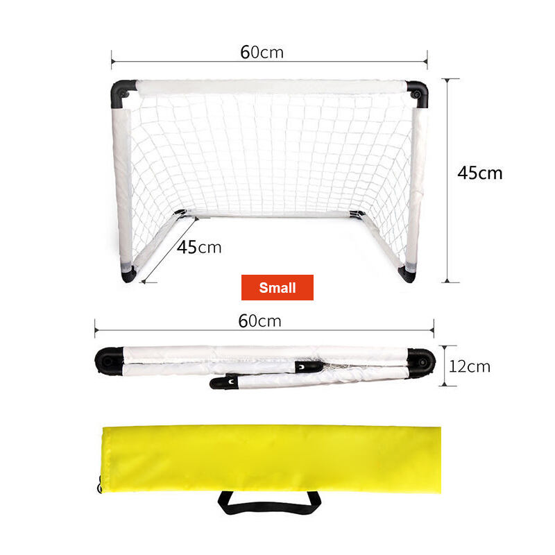 Mini filet de but de football portable pliable professionnel avec logo personnalisé pour la fabrication d'entraînement pour enfants