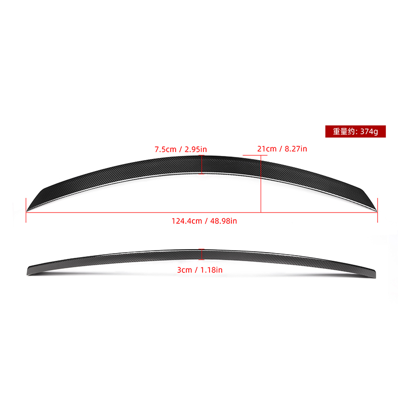 W204 AMG style Trunk Boot Spoiler For Mercedes Benz C Class W204 2007-2013 4 doors Carbon Fiber Spoiler manufacture