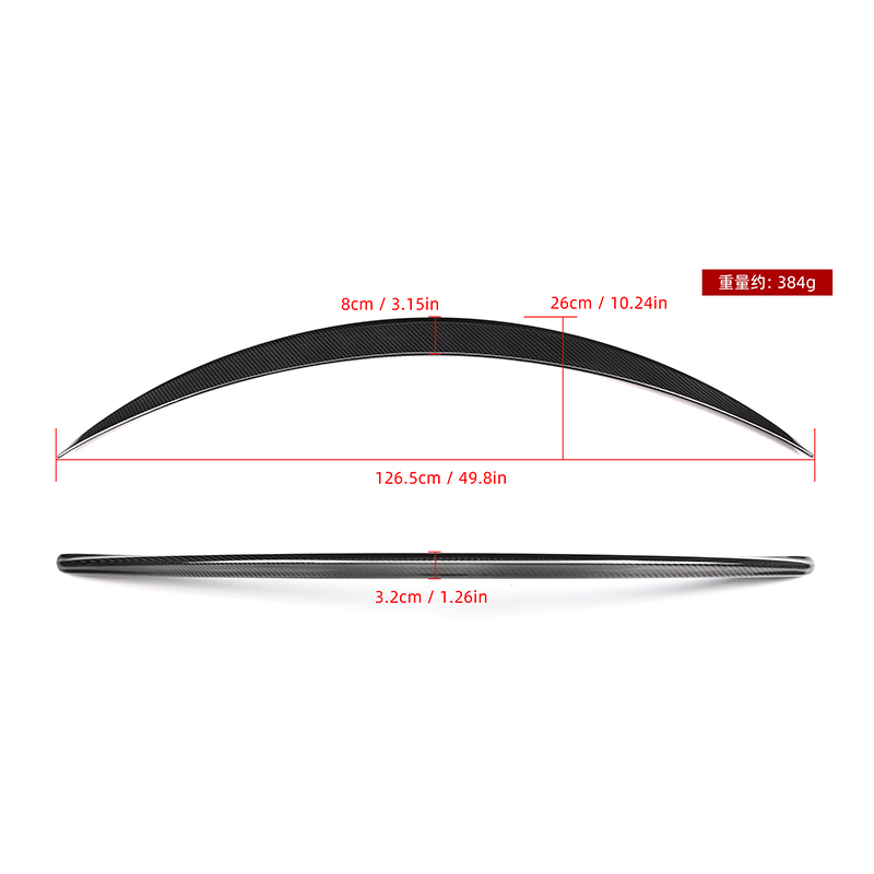 Hot Selling AMG Style rear spoiler For Mercedes C Class W205 Sedan 2015-2021 Dry Carbon fiber Rear Trunk Spoiler factory