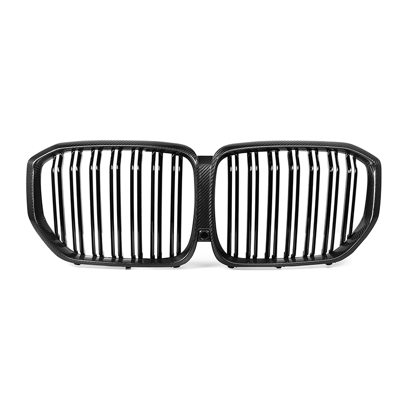 Dry carbon fiber +ABS Double line Front Grille for BMW X5 G05 2019 2020 M Style car front bumper grill supplier