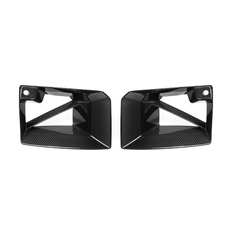 Para BMW G87 M2 Coupe 2023+ ventilación de aleta de aire frontal de fibra de carbono seca estilo M Performance  