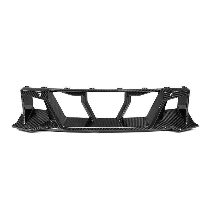 Untuk BMW G87 M2 Coupe 2023+ Gaya SQ Dry Carbon Fiber Grille Bumper Depan Bagian Bawah