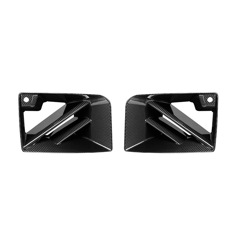 Para BMW G87 M2 Coupe 2023+ estilo SQ ventilación de aleta de entrada de aire delantera de fibra de carbono seca  