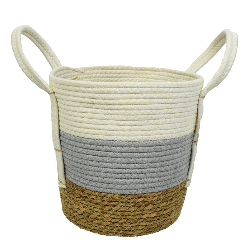 Cotton Rope Basket with Handles