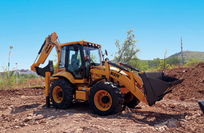 Pemuat Backhoe Tersuai Jentera Gunung DIG-DOG