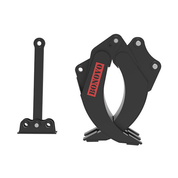 Versatile use of mechanical grab attachment for excavator