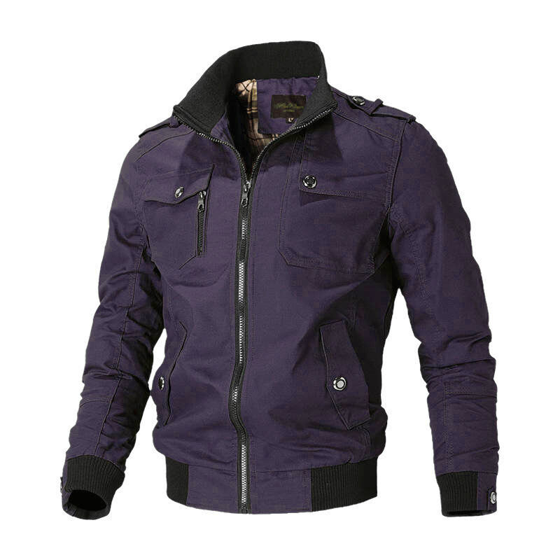 New Men's Jacket Korean Version Casual Men's Youth Stand Collar Spring and Autumn Cotton Coat Jacket for Men supplier