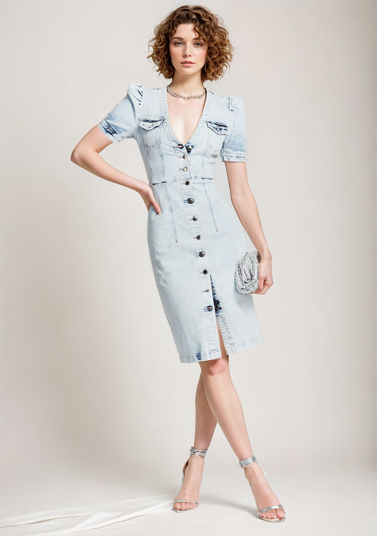 2024 Women's Slim Skintight Dress Fashion Elegant Temperament Wrapped Hip Dress Tight-Fitting Dress details