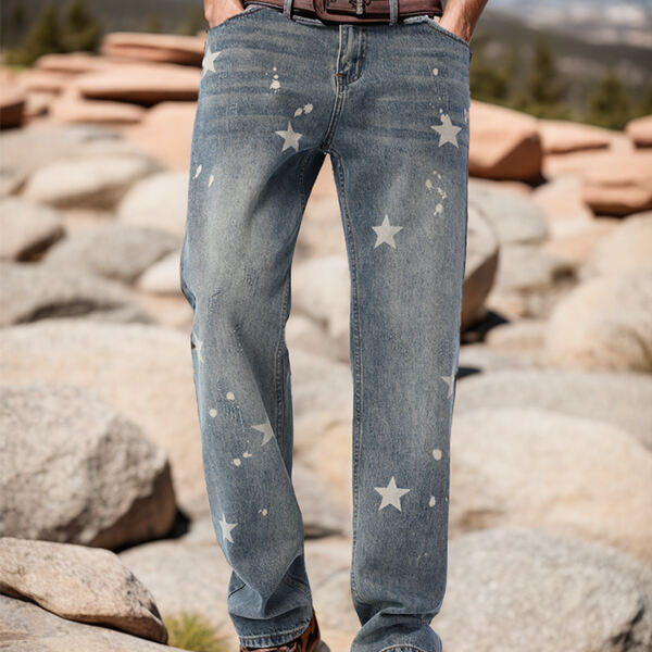 Using Printed Jeans Menu2019s